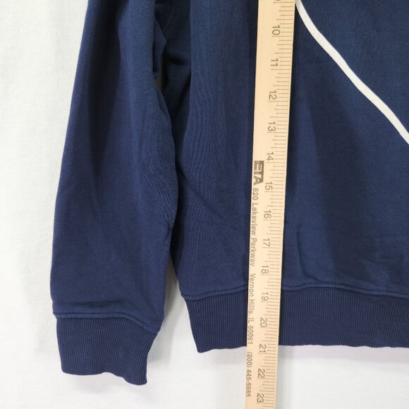 Pact Organic Cotton Crewneck Sweatshirt Size Small Love Heart Blue Sustainable - Picture 5 of 13
